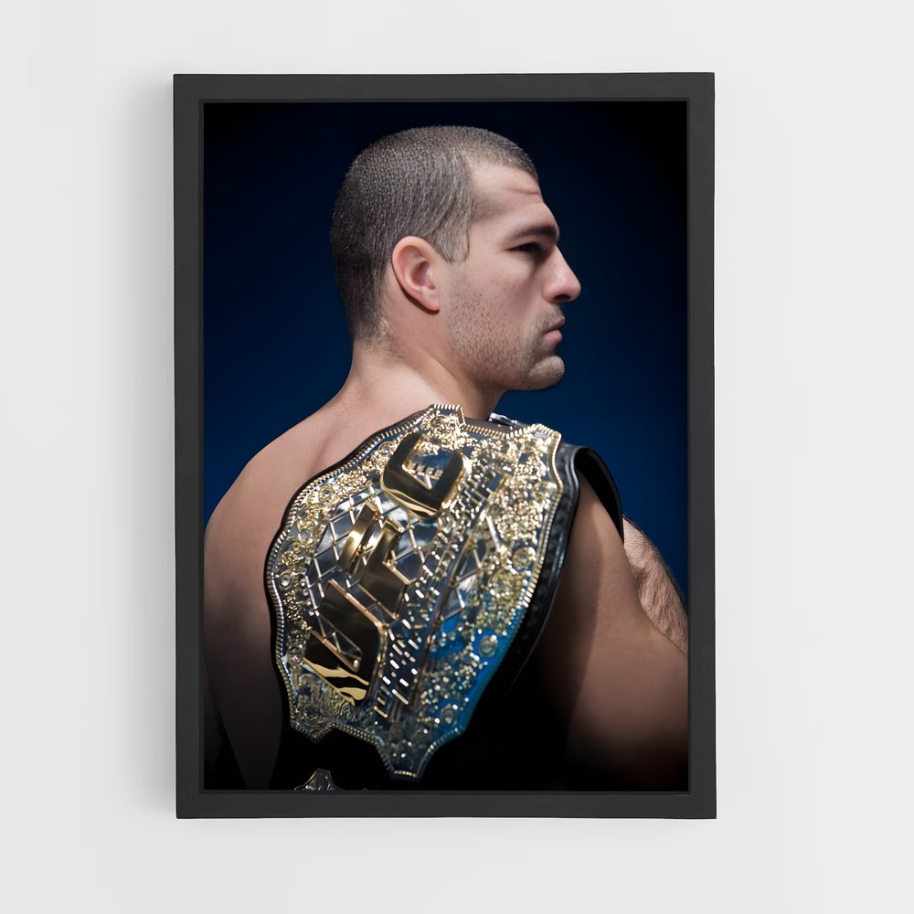 Poster Le Shogun de la Ceinture – affiche MMA (vue 2)
